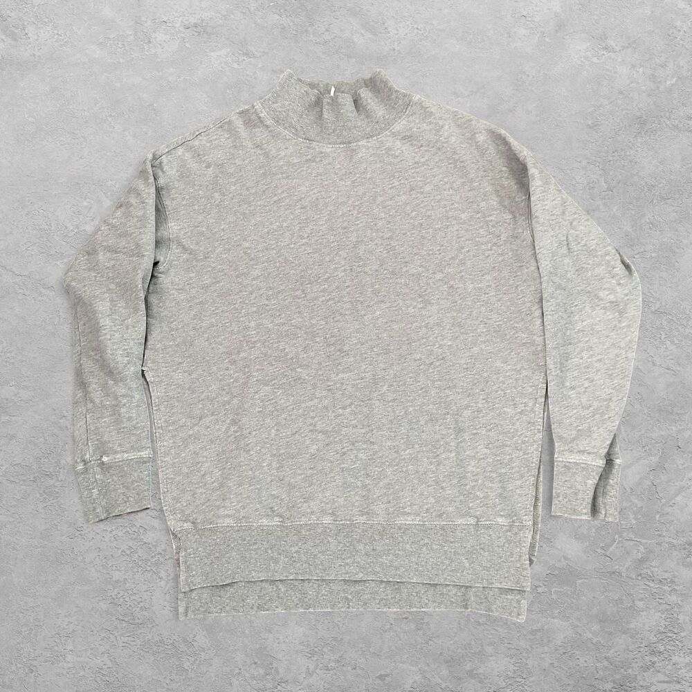 Free people Womens Pullover Heather Gray Sweatshirt XS